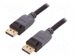 Cable | DisplayPort 1.3 | DisplayPort plug,both sides | 3m | black