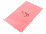 Protection bag | ESD | L: 254mm | W: 152mm | Thk: 75um | 100pcs | pink