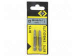 Screwdriver bit | PlusMinus cross PZ-type | SL/PZ1 | 2pcs.