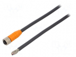 Connection lead | M12 | PIN: 8 | straight | 2m | plug | 4A | -25&divide;80&deg;C | IP67