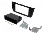 Radio frame | Mitsubishi | 2 DIN | black gloss