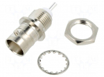 Connector: BNC | socket | female | straight | 50&Omega; | soldering | RG58 | PTFE