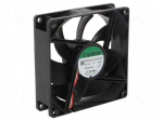 Fan: DC | axial | 12VDC | 92x92x25mm | 87.48m3/h | 34dBA | ball | 3000rpm