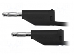 Test lead | 70VDC | 33VAC | 16A | banana plug 4mm,both sides | black
