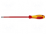 Screwdriver: insulated | slot | 4.5x0.8mm | Blade length: 180mm