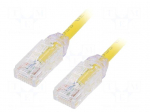 Patch cord | TX6A-28&trade;,U/UTP | Cat: 6a | RJ45 plug,both sides | wire