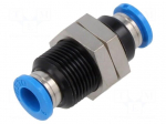 Push-in fitting | bulkhead | -0.95&divide;14bar | -10&divide;80&deg;C