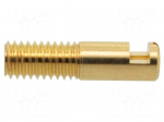 Laboratory connector: 4mm banana | socket | 36A | gold-plated