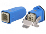 Connector: HDC | male + female | 10A | 90V | Han&reg; Ex | PIN: 7 | 6+PE | M20