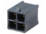 Connector: wire-board | socket | male | PIN: 4 | Mega-Fit | straight
