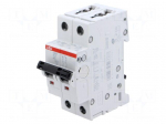 Circuit breaker | 230/400VAC | Inom: 2A | Poles: 2 | Charact: C | 6kA