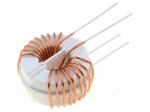 Inductor: wire | THT | L: 1mH | 5A | R: 20m&Omega; | -20&divide;50% | DTS-25 | vertical