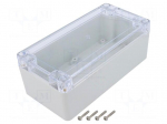 Enclosure: multipurpose | X: 80mm | Y: 160mm | Z: 60mm | ZP | light grey
