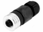 Connector: M12 | plug | PIN: 5 | female | Micro-Change | straight | IP67
