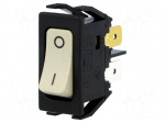 ROCKER | DPST | Pos: 2 | ON-OFF | 10A/250VAC | white | none | 1250