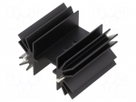 Heatsink: extruded | TO218,TO220,TO247 | black | L: 25mm | W: 41.6mm