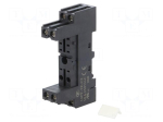 Socket | PIN: 8 | 10A | 250VAC | on panel,for DIN rail mounting