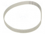 Timing belt | T5 | W: 16mm | H: 2.2mm | Lw: 450mm | Tooth height: 1.2mm