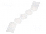 Pressure compensation membrane | for enclosures | glued | 5pcs.