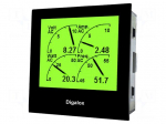 Meter: network parameters | on panel | digital,mounting | LCD