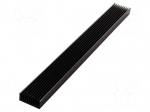 Heatsink: extruded | grilled | black | L: 1000mm | W: 100mm | H: 40mm