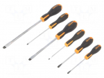 Screwdriver: universal-set | slot | EVOX | 6pcs.