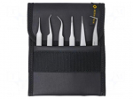 Tweezers-set | for precision works | 6pcs.