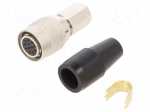 Connector: circular | push-pull | plug | PIN: 12 | 2A | HR10 | soldering