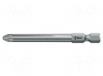 Screwdriver bit | Pozidriv&reg; | PZ3 | 1/4" | Overall len: 70mm