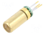 Module: laser | 1mW | red | dot | 645&divide;660nm | 2.5&divide;3.3VDC | 15&divide;30mA