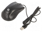 Mouse | black | USB | optical,wired | 1.8m | No.of butt: 3
