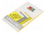 Safety sign | self-adhesive folie | W: 26.3mm | H: 120mm | yellow