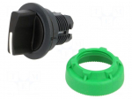 Switch: rotary | 30mm | Stabl.pos: 3 | black | none | IP66 | witout symbol
