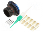 Connector: military | socket | male | PIN: 37 | straight | crimped | 5A