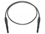 Test lead | 20A | banana plug 4mm,both sides | Urated: 1kV | Len: 0.9m