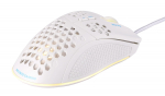 Lightweight gaming mouse DELTACO GAMING WHITE LINE WM75, RGB, white / GAM-108-W