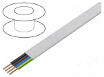 Wire | YDY | 4G2.5mm2 | flat | wire | Cu | PVC | white | 450V,750V | 100m
