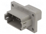 Connector: wire-wire | socket | male | DT | PIN: 12 | IP68 | grey | Size: 16