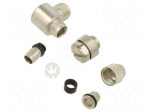 Connector: M9 | plug | male | Plating: gold-plated | 125V | 4A | IP67 | 712