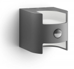 Philips Grass IR wall lantern anthracite 2x4.5W gaismeklis