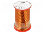 Coil wire | single coated enamelled | 2.5mm | 0.5kg | -65&divide;200&deg;C
