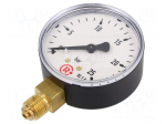 Manometer | 0&divide;25bar | bottom connection | Thread: G 1/4" | 63mm