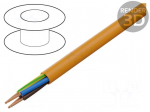 Wire | H05BQ-F | 4G1mm2 | unshielded | 300V,500V | Cu | stranded | orange