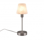 Trio Luis II table lamp E14 brushed steel gaismeklis 595700107 4017807551280
