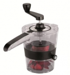 GEFU Spiralfix slicer Manual Black, Transparent Stainless steel