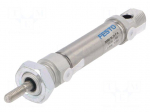 Round cylinder | Piston diam: 16mm | Piston stroke: 25mm | 1&divide;10bar
