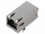 Connector: RJ45 | socket | PIN: 8 | Cat: 5 | shielded,PoE,with LED | 8p8c