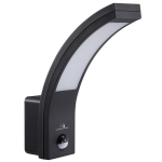 Uued tooted // Lampa LED z czujnikiem ruchu Maclean, czujnik PIR, kolor czarny, 10W, IP54, 750lm, barwa neutralna biała (4000K) MCE244 B