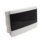 Enclosure flush mounted 12 modules with transparent door