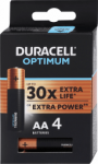 Duracell Optimum AA Alkaline Battaries 4pack